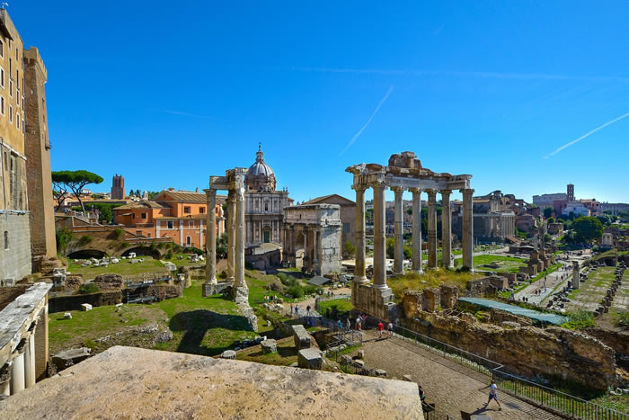 Ruines du Forum Rome en Italie